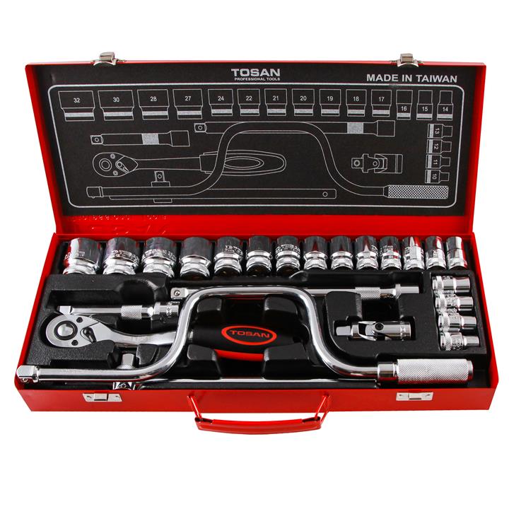 مجموعه 24 عددی آچار بکس توسن مدل T1252